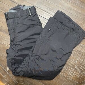 COLUMBIA Women's Ski Snow Pants Insulated Winter Medium Black Adjustable Waist